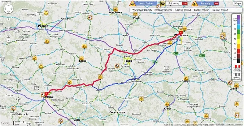 Ile czasu zajmuje podróż z Warszawy do Wrocławia? Sprawdź to!