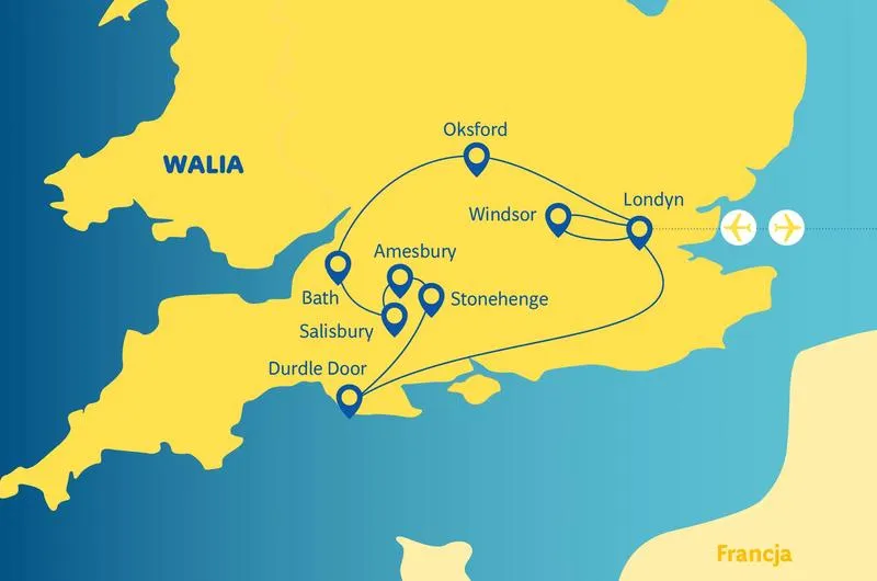 Jak długo trwa podróż samolotem z Polski do Anglii?