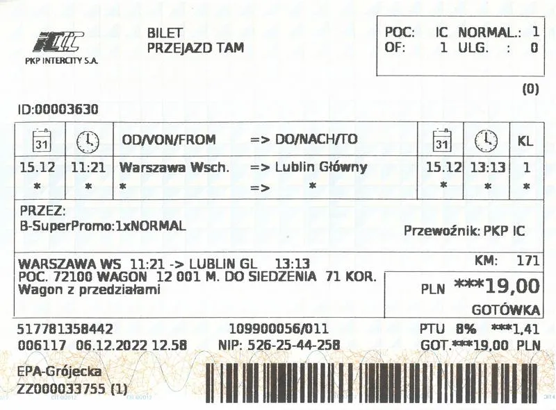 Jak skutecznie zwrócić bilet PKP kupiony w internecie?