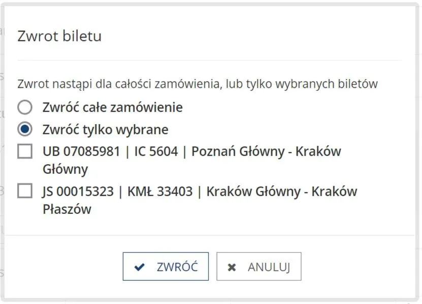 Jak szybko i bezproblemowo zwrócić bilet na intercity?