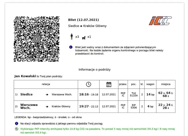 Aplikacja PKP Intercity