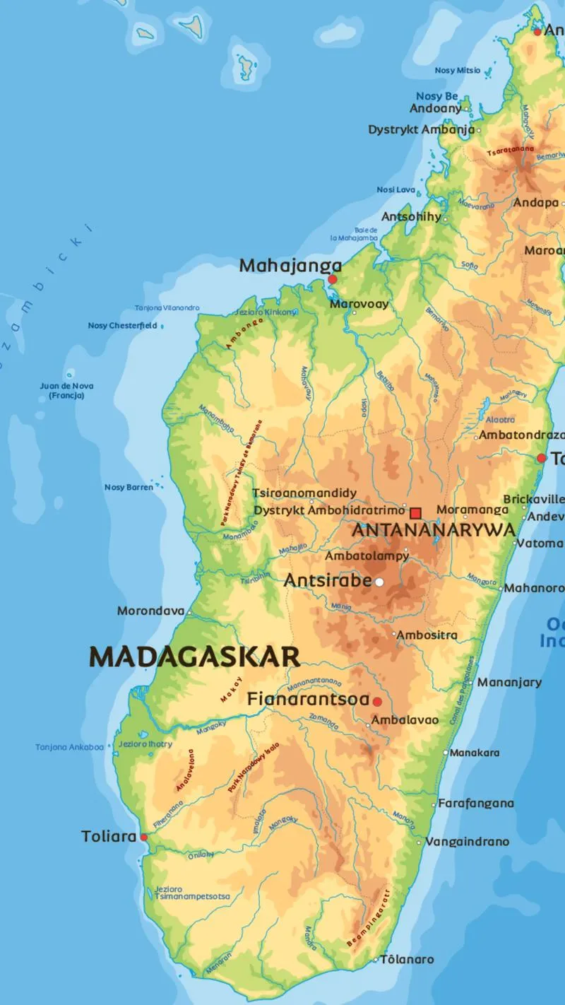 Czas lotu Warszawa Madagaskar