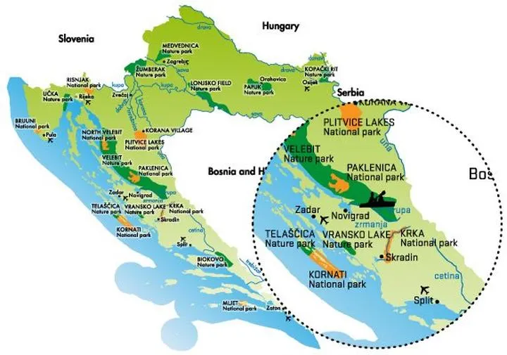 Dojazd z Zadaru do kanionu Zrmanja