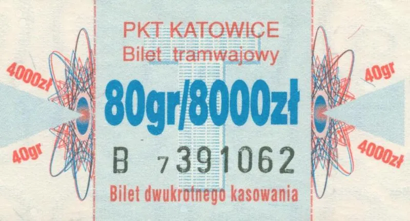 Kasowanie biletów tramwajowych