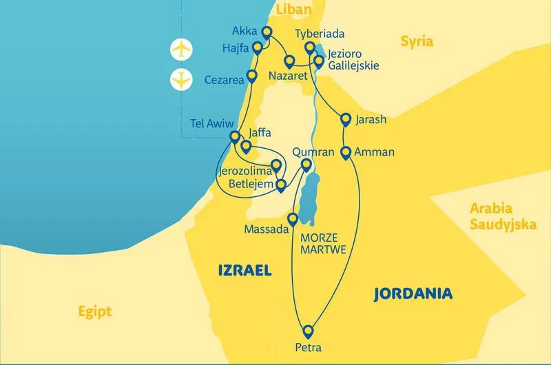 Loty z Krakowa do Izraela