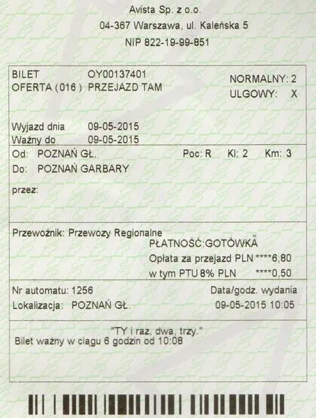 Rezerwacja miejsc w pociągu