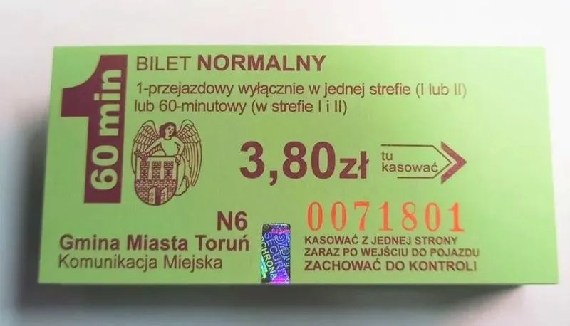 Rodzaje biletów komunikacji miejskiej