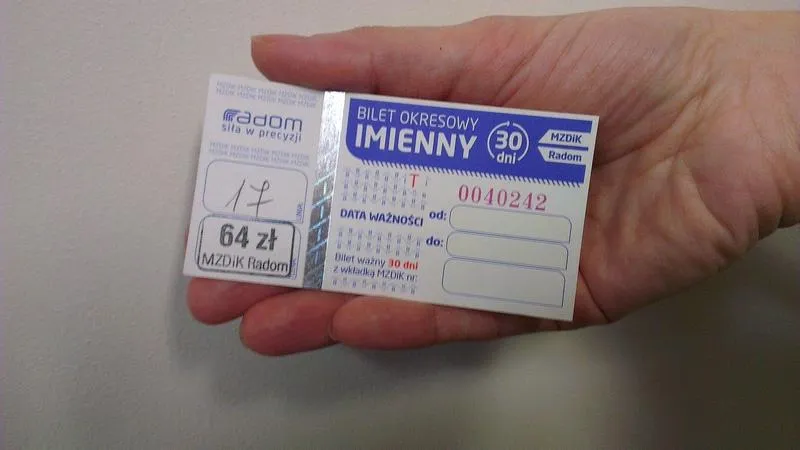 Rodzaje biletów okresowych