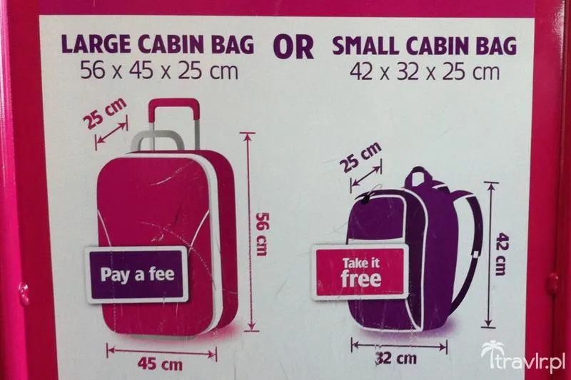 Wizzair wymiary i waga bagażu