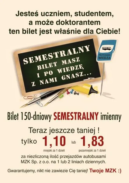 Zakup biletu semestralnego