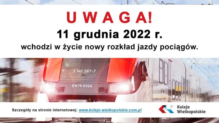Zmiana rozkładu jazdy PKP czerwiec 2026